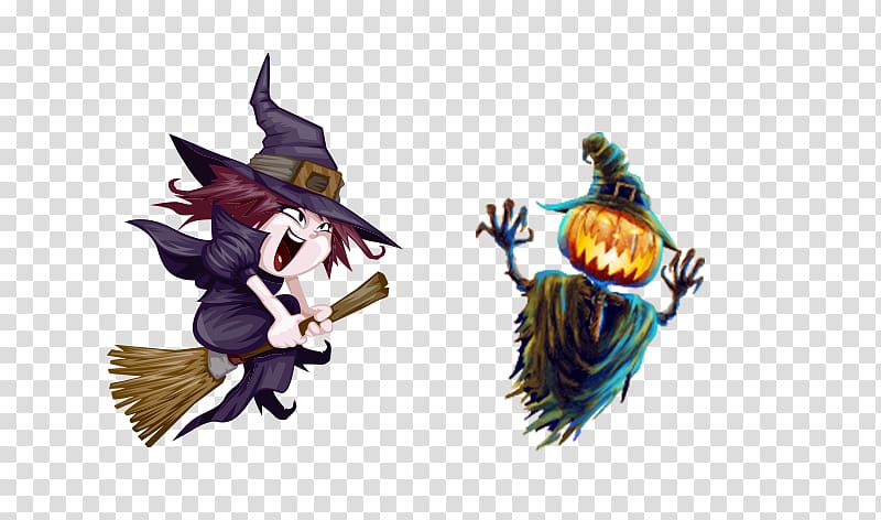 Witchcraft Cartoon Drawing , Halloween Scarecrow transparent background PNG clipart