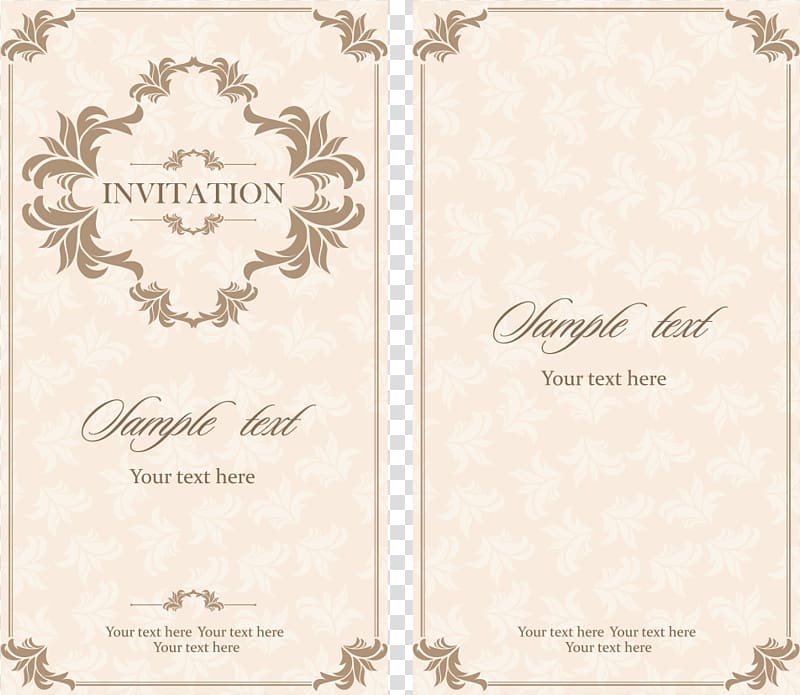 invitation card , Wedding invitation Euclidean Illustration, Simple pattern wedding transparent background PNG clipart