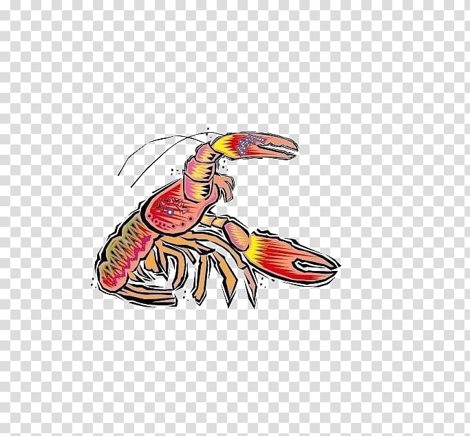 Lobster Cartoon , Cartoon Lobster transparent background PNG clipart
