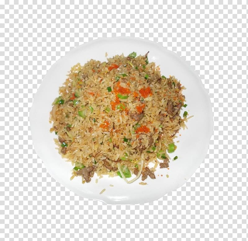 Thai fried rice Yangzhou fried rice Nasi goreng Pilaf, Fried rice with black pepper beef transparent background PNG clipart