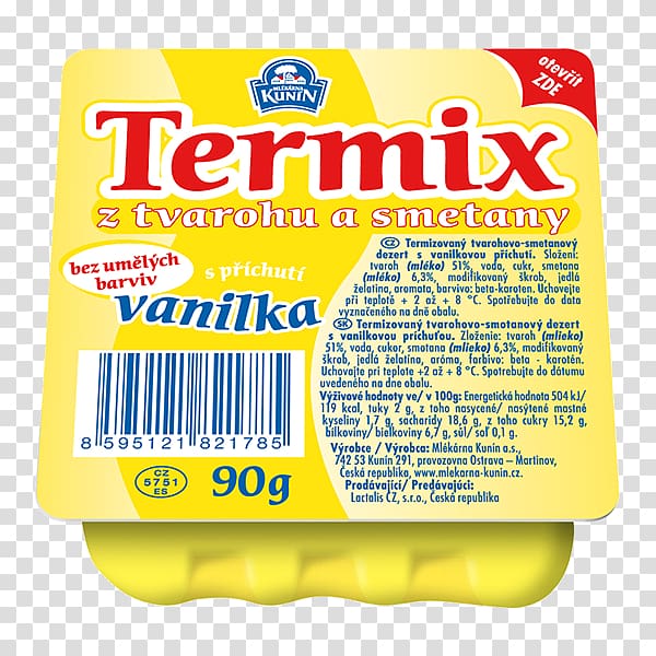 Cream Milk Quark Termix Yoghurt, milk transparent background PNG clipart
