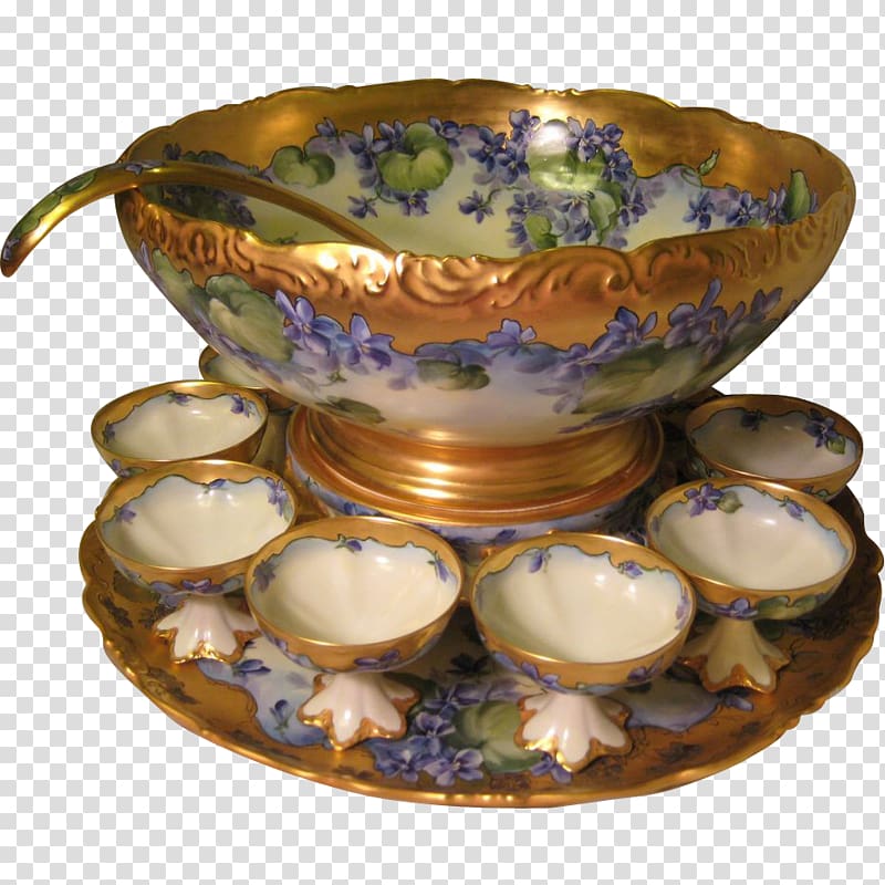 Limoges porcelain Plate Limoges porcelain Pottery, hand painted food transparent background PNG clipart