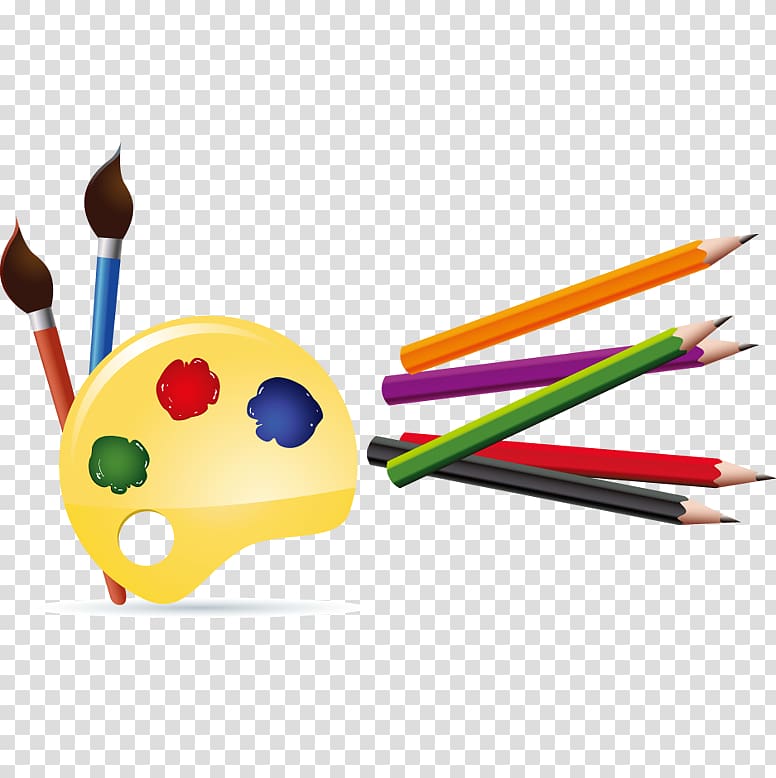 Painting Acrylic paint Paintbrush, Painting supplies tools transparent background PNG clipart