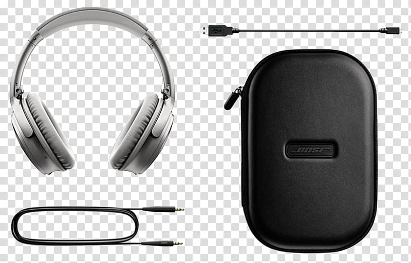 Bose QuietComfort 35 II Noise-cancelling headphones, headphones transparent background PNG clipart