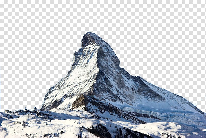 Matterhorn mountain, Matterhorn Switzerland United Kingdom T-shirt Paper, Real Snow Mountain transparent background PNG clipart