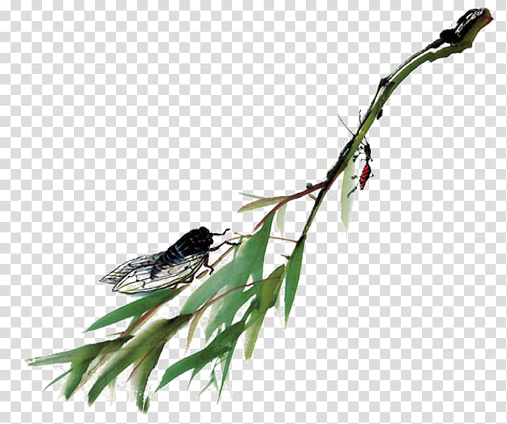 Bamboo Cartoon, Ink Chinese style hand-painted bamboo decoration transparent background PNG clipart