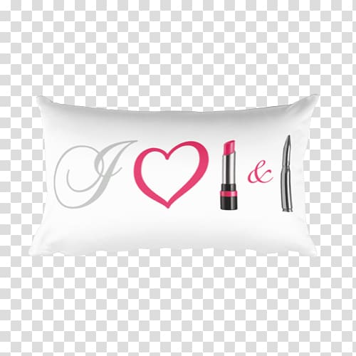 Throw Pillows Cushion Pink M RTV Pink, lipstick Heart transparent background PNG clipart