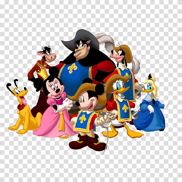 The Three Musketeers Goofy Mickey Mouse Donald Duck Minnie Mouse, home page poster transparent background PNG clipart