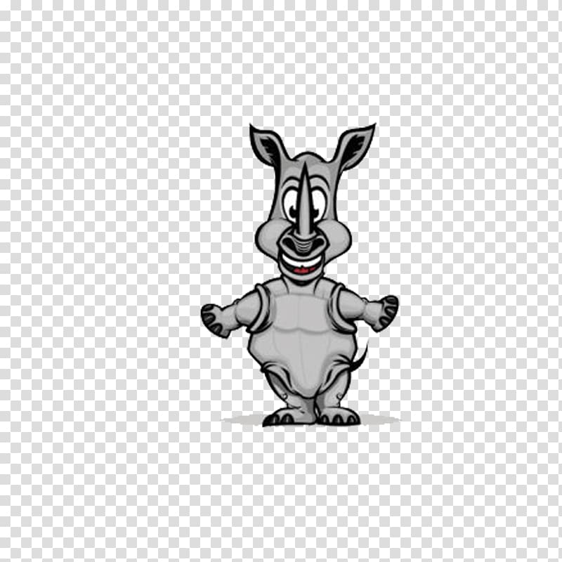 Rhinoceros Snake Cartoon Cuteness, donkey transparent background PNG clipart