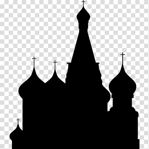 silhouette of mosque illustration, Saint Basil\'s Cathedral Moscow Silhouette, moscow transparent background PNG clipart
