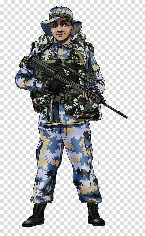 Soldier Infantry Special forces, Special forces backpack creative guns transparent background PNG clipart