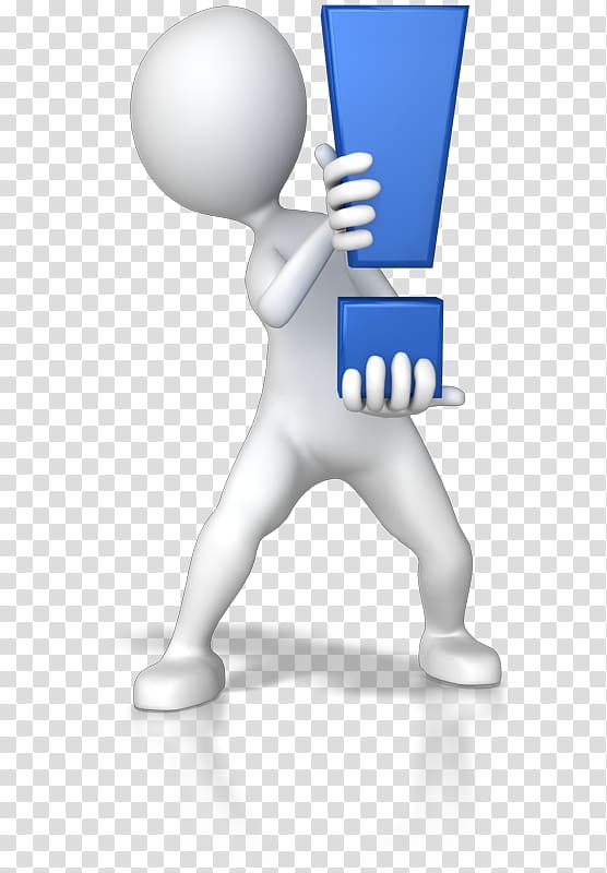 man illustration, Exclamation mark Computer Animation Question mark, Animation transparent background PNG clipart