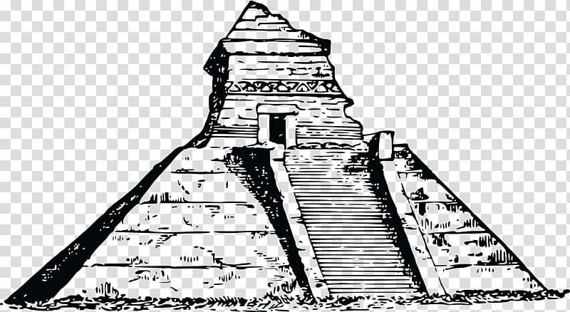 Mesoamerican pyramids Mexico City Chichen Itza Maya civilization Egyptian pyramids, pyramids transparent background PNG clipart