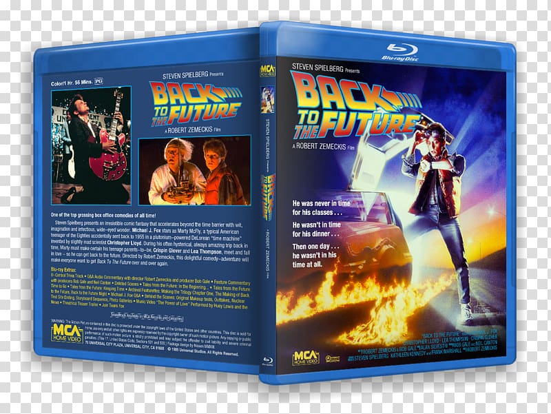 Marty McFly Back to the Future: Music from the Motion Soundtrack Film poster, vhs transparent background PNG clipart