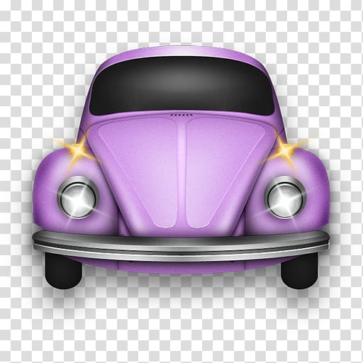 purple Volkswagen Beetle coupe illustratiol, automotive exterior compact car purple, Beetle Rose transparent background PNG clipart