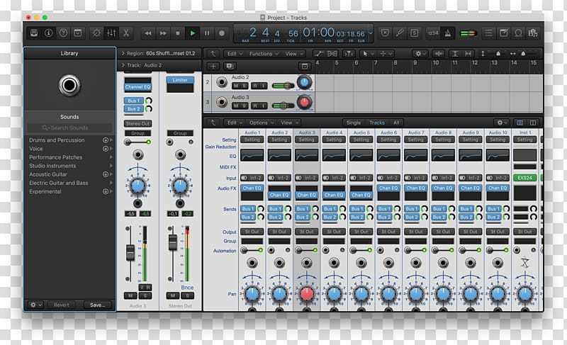 Audio Mixers Sound design Computer Software Audio power amplifier, logic pro transparent background PNG clipart