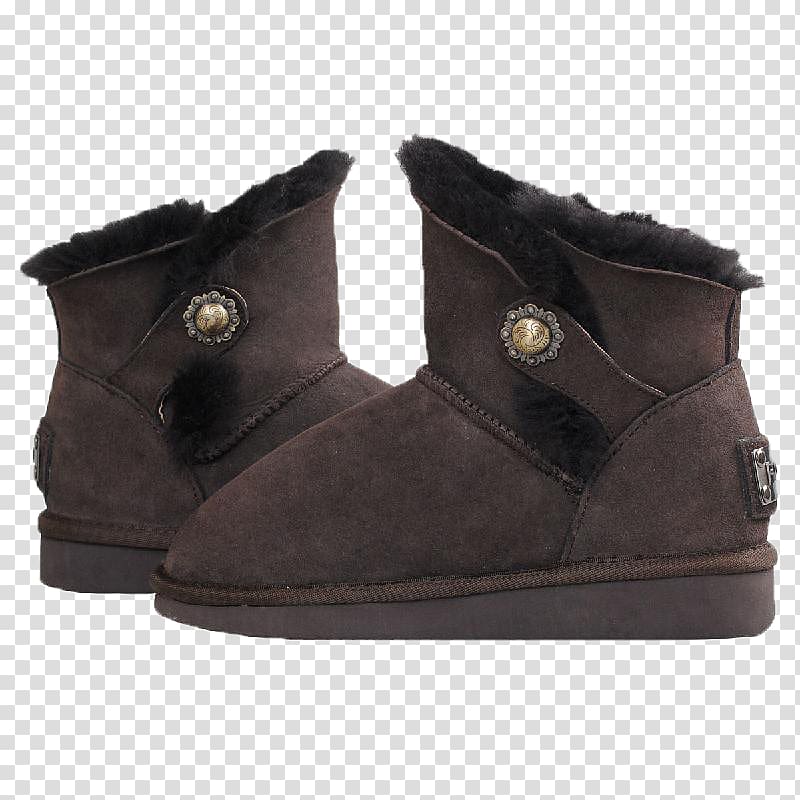 Snow boot Suede Shoe, snow boots transparent background PNG clipart