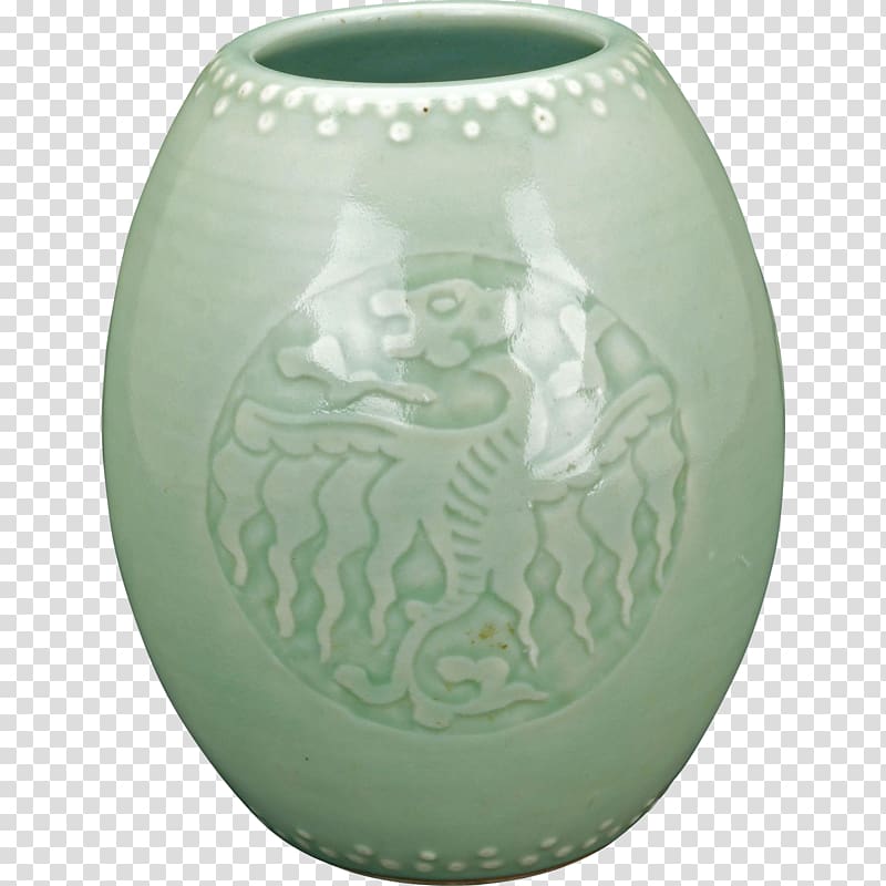 Chinese ceramics Celadon Porcelain Ceramic glaze, vase transparent background PNG clipart
