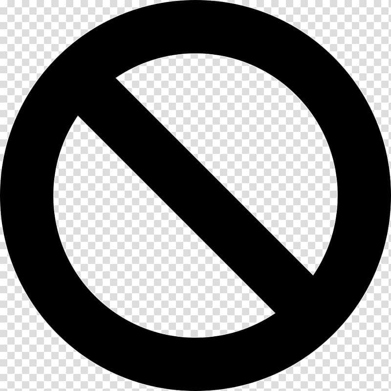 Computer Icons Prohibition in the United States No symbol , symbol transparent background PNG clipart