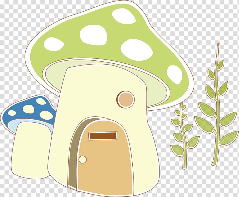 Mushroom, Mushroom house transparent background PNG clipart