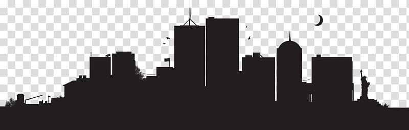 New York City Skyline , building silhouette transparent background PNG clipart