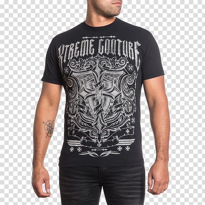 T-shirt Affliction Clothing Sleeve, T-shirt transparent background PNG clipart