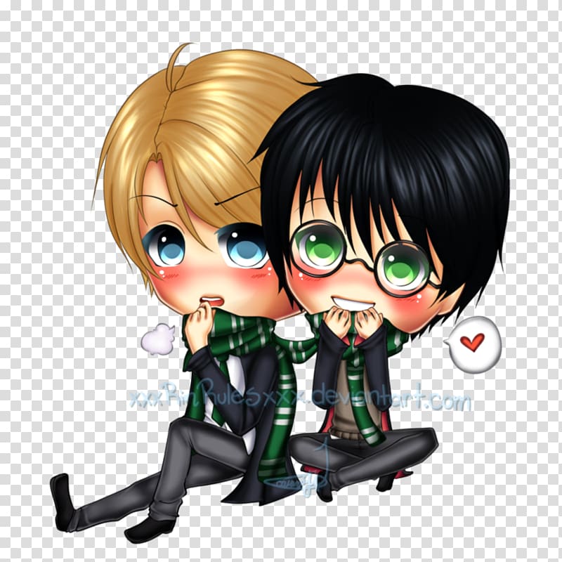 Chibi Drawing Anime Art, Chibi couple transparent background PNG clipart