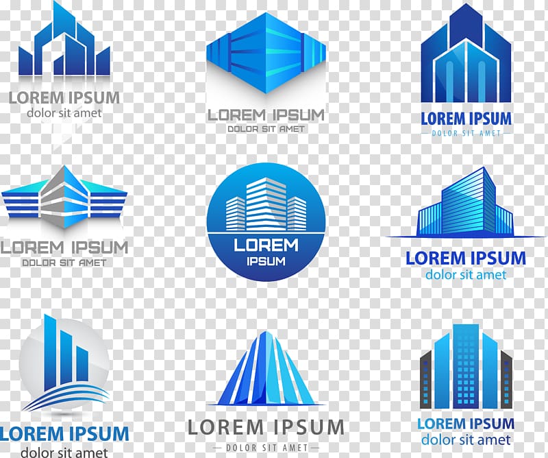 Lorem Ipsum building logo lot, Logo Building Real Estate, LOGO transparent background PNG clipart