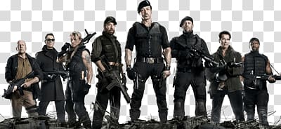 The Expendables , The Expendables Group transparent background PNG clipart