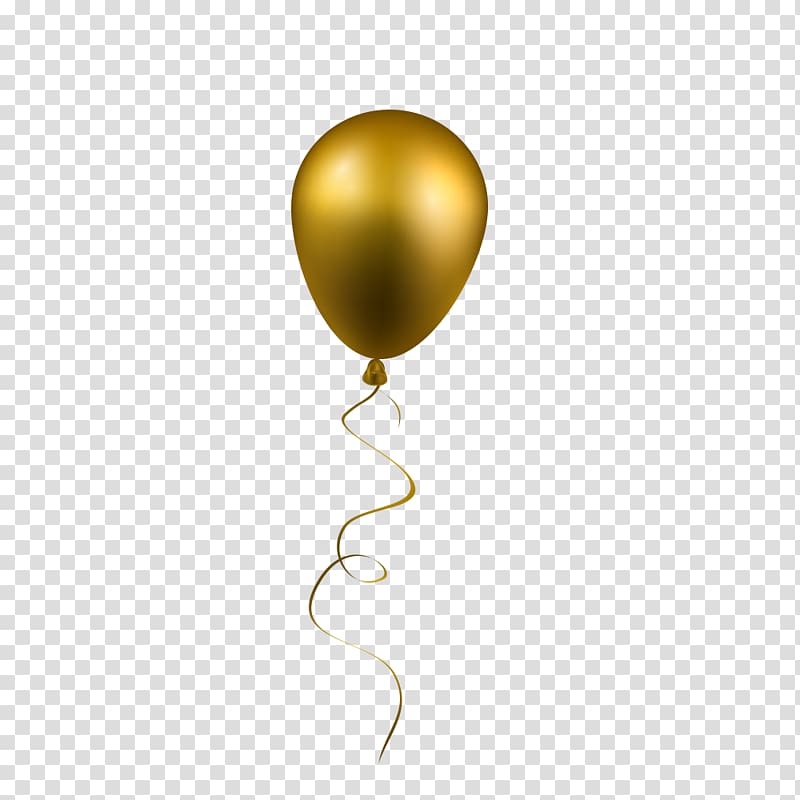 brown balloon, Balloon Airplane Gift, Gold balloon transparent background PNG clipart