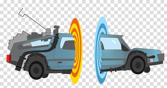 Car DeLorean DMC-12 DeLorean time machine Back to the Future Automotive design, car transparent background PNG clipart