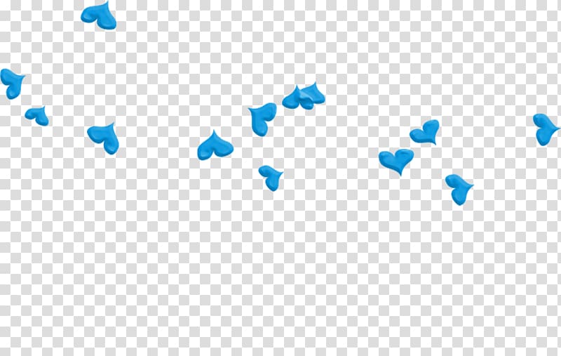 Heart Computer file, Floating Blue Heart transparent background PNG clipart