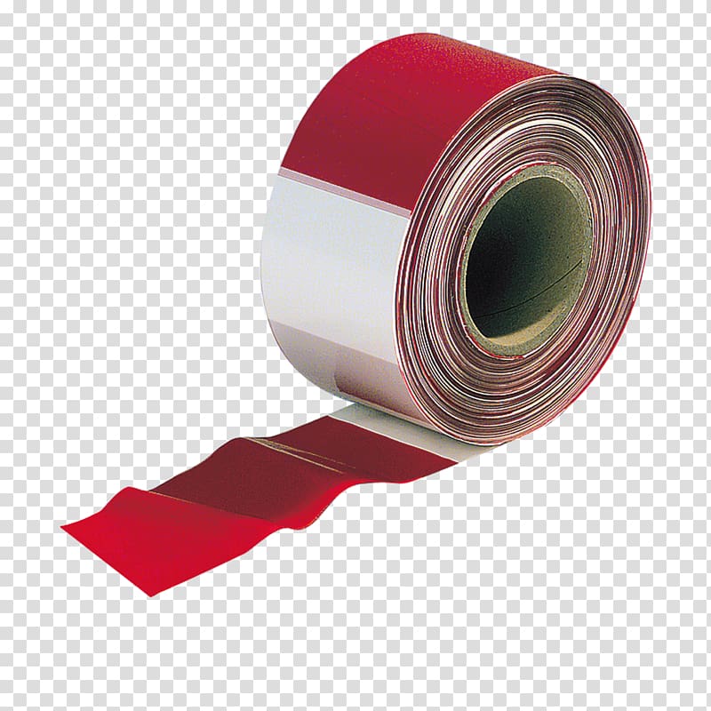 White Plastic Barricade tape Red Ribbon, aerobics transparent background PNG clipart