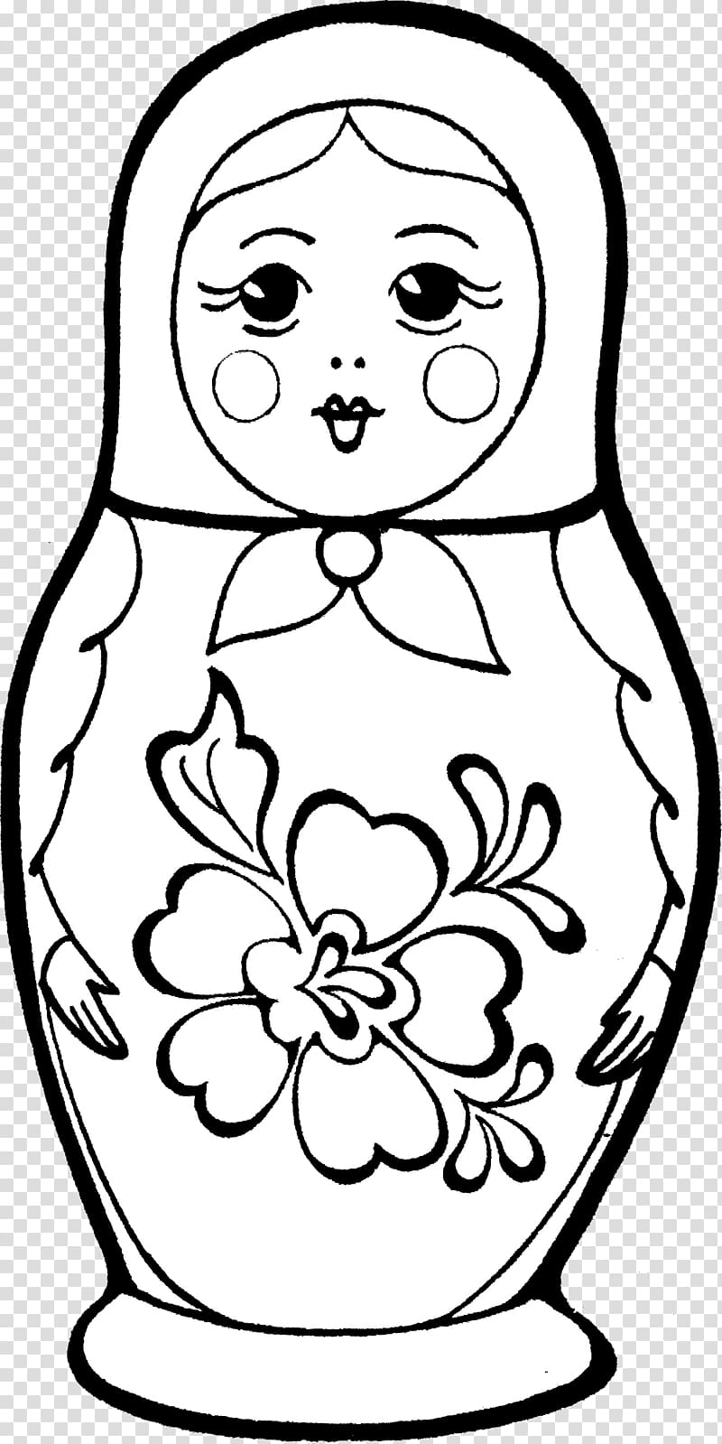 Coloring book Matryoshka doll Drawing , doll transparent background PNG clipart