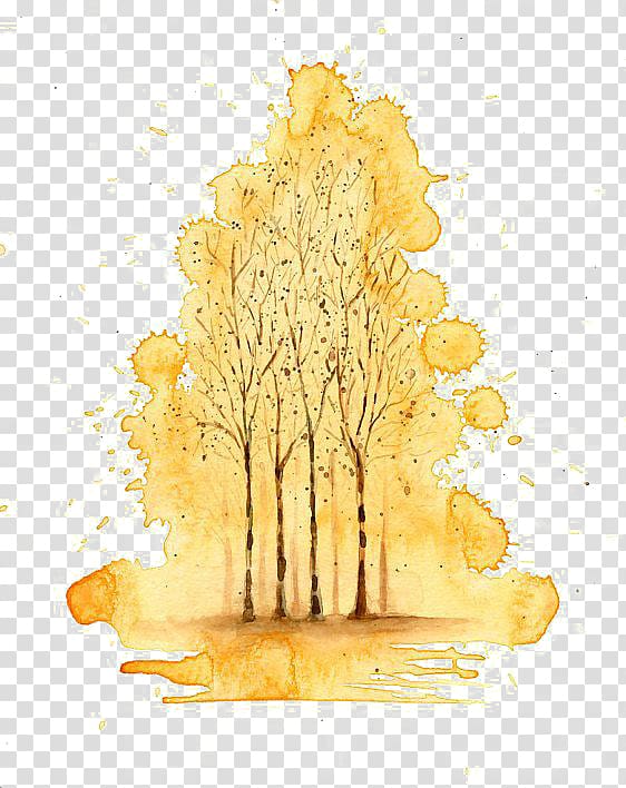 Forest Watercolor painting Paper, forest transparent background PNG clipart