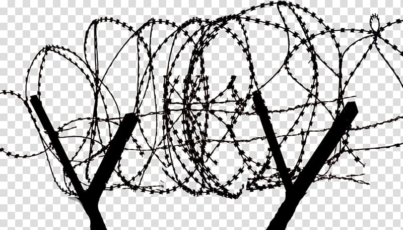 Barbed wire Portable Network Graphics Perimeter fence Barbed tape, Fence transparent background PNG clipart