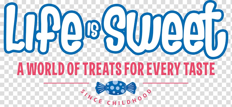 Logo Life is Sweet Candy Store & Cupcake Store Sweetness Brand, candy transparent background PNG clipart