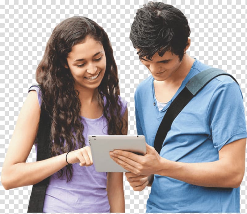 man holding iPad beside woman, India Student Education Learning, Student transparent background PNG clipart