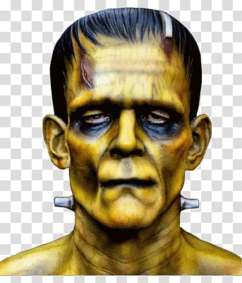 Frankenstein monster , Frankenstein Yellow Face transparent background PNG clipart