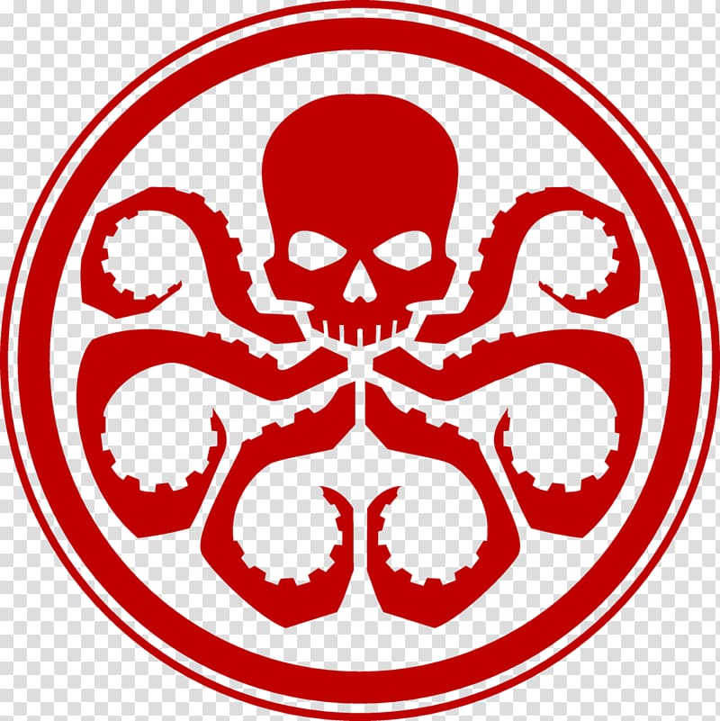 Captain America Red Skull Hydra Marvel Cinematic Universe Stencil, octopus transparent background PNG clipart