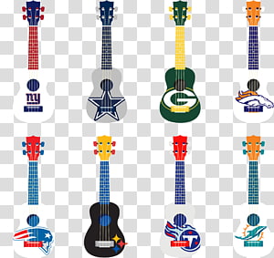 Features painted guitar transparent background PNG clipart thumbnail