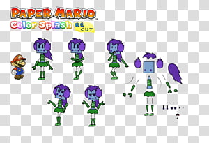 Paper Mario: The Thousand-Year Door Paper Mario: Color Splash Art, Colourful splash transparent background PNG clipart thumbnail