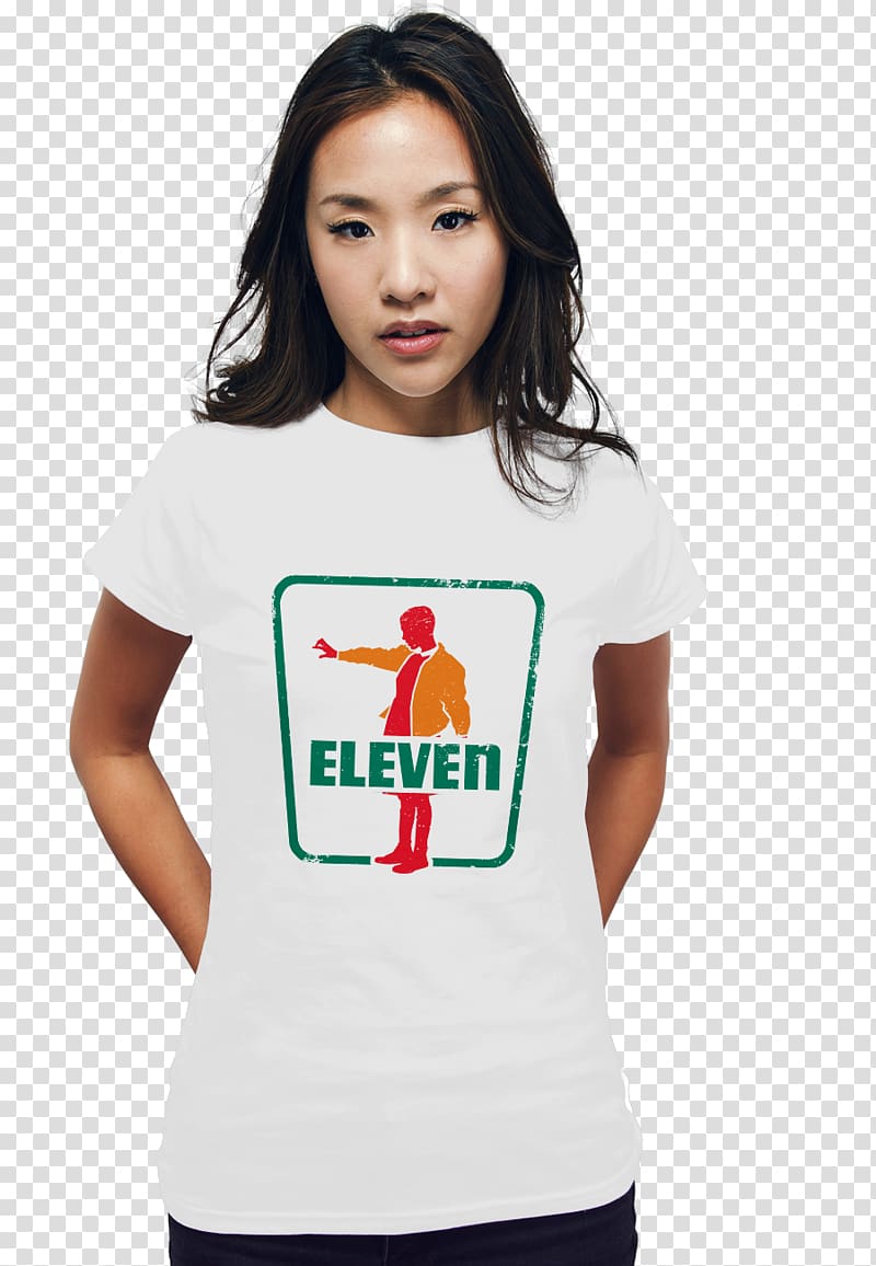 T-shirt Stranger Things 7-Eleven, T-shirt transparent background PNG clipart