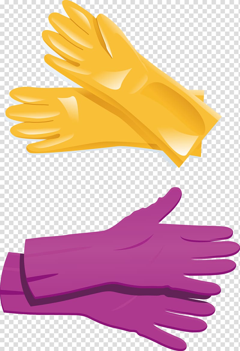 Glove Icon, hand-painted rubber gloves transparent background PNG