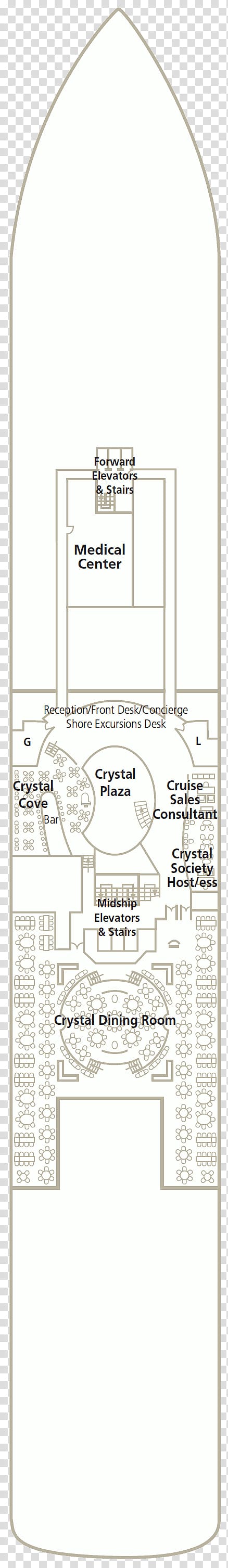 Crystal Serenity Cruise ship Deck Floor plan, hospital reception windows transparent background PNG clipart