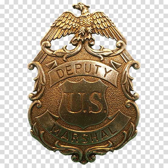 Police United States Marshals Service Sheriff American frontier Badge, cowboy badge transparent background PNG clipart