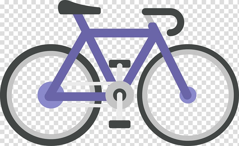 Electric bicycle Cycling Icon, Purple simple bike transparent background PNG clipart