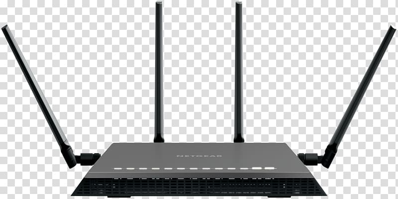Netgear AC2600 Nighthawk X4S WiFi Wave2 Modem Router ADSL/DSL GbE (D7800) DSL modem D7800-100UKS, others transparent background PNG clipart