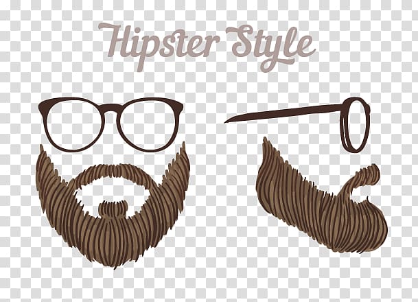 Glasses Beard Hipster Euclidean , Mr. Beard transparent background PNG clipart