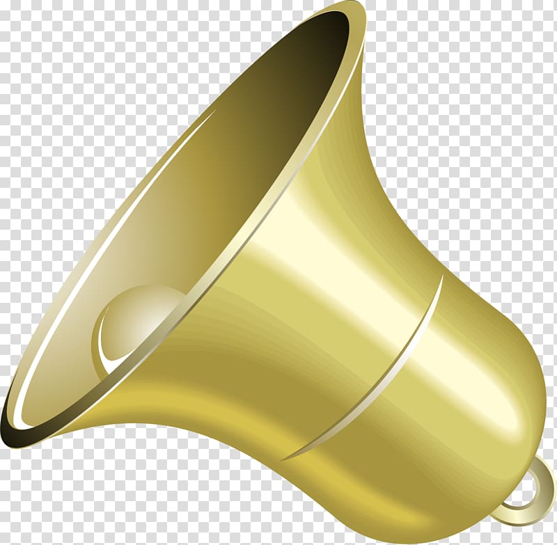 Bell Yellow, Golden concise bell transparent background PNG clipart